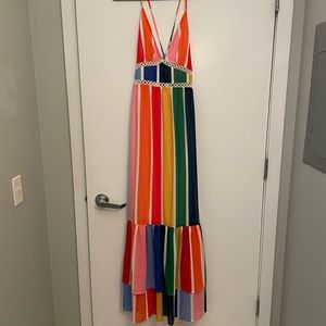 Vici striped rainbow dress